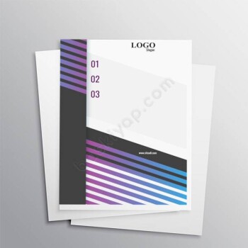 Geometrik A4 Dershane Broşürü online tasarla