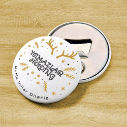 Geyik Tasarımlı Buton Rozet online tasarla