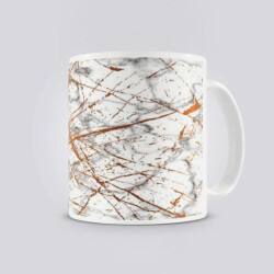 Gold Mermer Desenli Kupa Bardak online tasarla