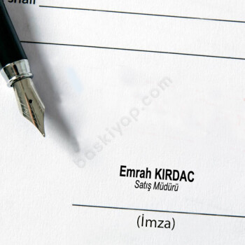 Goldring 302130 Çelik İsim Soyisim Unvan Kalem Kaşe online tasarla