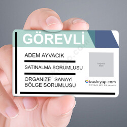 Görevli Plastik Yaka Kartı online tasarla