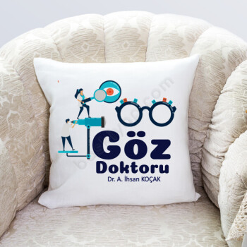 Göz Doktoru Tasarım Yastık online tasarla