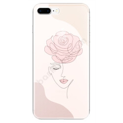 Güllü Silüet Tasarımlı Iphone 7 Plus Kılıf online tasarla