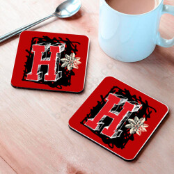 H Harfli Bardak Altlığı online tasarla
