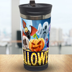Halloween 3 Tasarımlı Termos Bardak 300Ml online tasarla