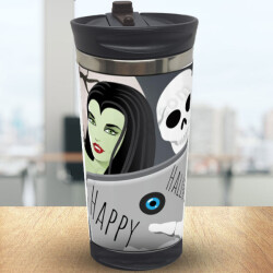 Halloween Selfie Baskılı Termos 300Ml online tasarla