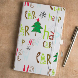 Happy New Year Tasarımlı Ajanda online tasarla