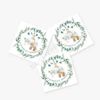 Hoşgeldin Bebeğim Temalı Etiket online tasarla