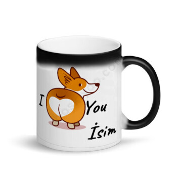 I Love You Tasarımlı Kişiye Özel Sihirli Kupa online tasarla