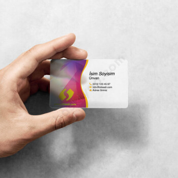 İç Mimar Pvc Şeffaf Kartvizit online tasarla