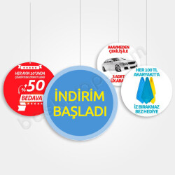 İndirim Başladı online tasarla