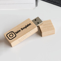 İnstagram Logolu Flash Bellek online tasarla