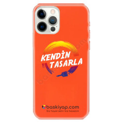 Iphone 12 Pro Max Neon Turuncu Kılıf online tasarla