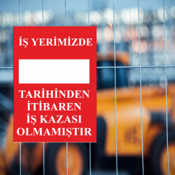 İş Yeri Kazası Takip Levhası online tasarla