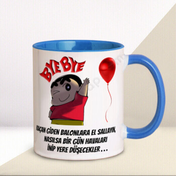 Kaçan Balonlara El Sallayın Tasarımlı Kupa online tasarla