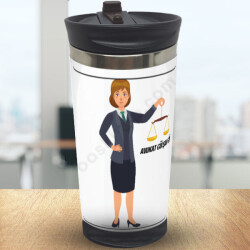 Kadın Avukat Baskılı Termos 300Ml online tasarla