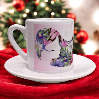 Kadınlar Günü İçin  Türk Kahvesi Fincanı online tasarla