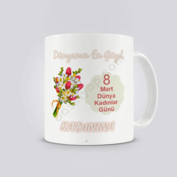 Kadınlar Gününe Özel Kupa Bardak online tasarla