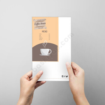 Kahve Tasarımlı A5 Broşür online tasarla