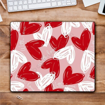 Kalp Temalı Silikon Taban Mouse Pad online tasarla