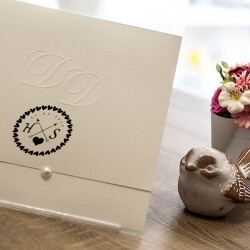 Kalpli Davetiye Kaşesi online tasarla