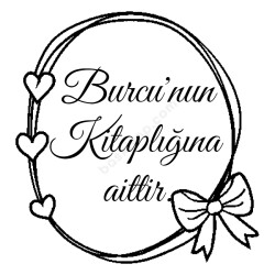 Kalpli Kütüphane Kaşesi Sırdaş 940 Kare Kaşe online tasarla