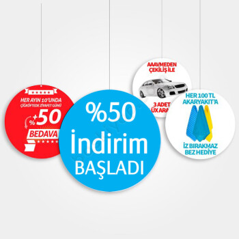 Kampanya İndirim Dönkart Tasarımı online tasarla