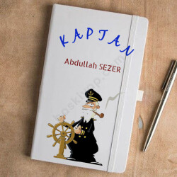 Kaptan Tasarım Beyaz Defter Ajanda online tasarla