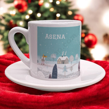 Kar Kış Konsept Baskılı Fincan online tasarla