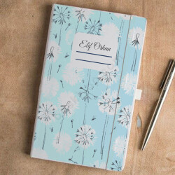 Karahindiba Tasarımlı Beyaz Ajanda online tasarla