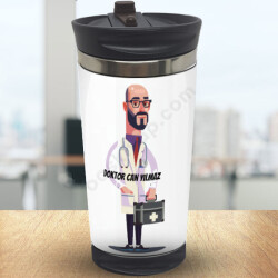 Karikatür Baskılı Doktor Termos Bardak 300Ml online tasarla