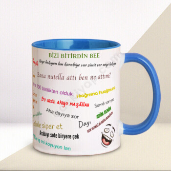 Karışık Sözler Tasarımlı Kupa online tasarla