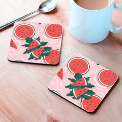 Karpuz Tasarım Bardak Altlığı online tasarla