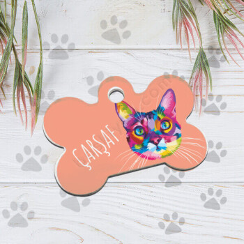 Kedi Resimli Künye online tasarla