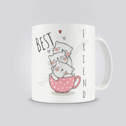 Kediler Kendin Tasarla Baskılı Kupa online tasarla