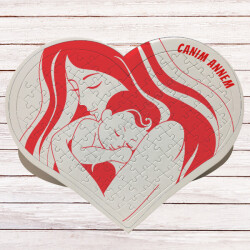 Kendin Tasarla Kalpli Puzzle online tasarla