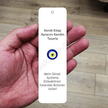 Kendin Tasarla Metal Kitap Ayracı online tasarla
