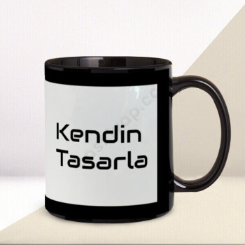 Kendin Tasarla Siyah Kupa online tasarla