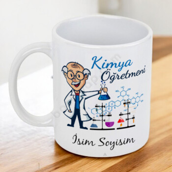 Kimya Öğretmenine Hediye Kupa Bardak online tasarla