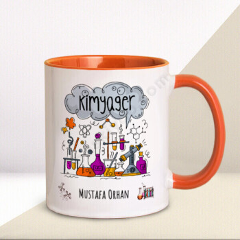Kimyager Tasarım Baskılı Kupa Bardak online tasarla