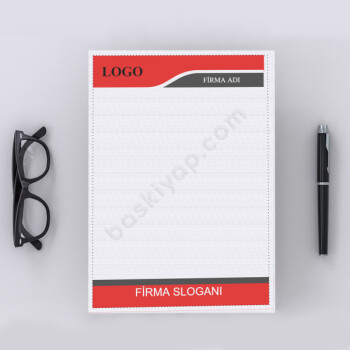 Kırmızı Gri Renkli Antetli Kağıt online tasarla