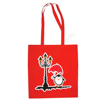 Kış Temalı Kırmızı Bez Çanta online tasarla