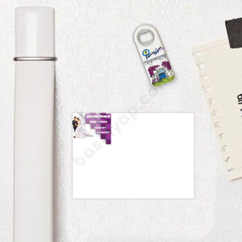 Kişiye Özel Düğün Hatırası Magnet online tasarla