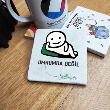 Kişiye Özel Eğlenceli Bardak Altlığı online tasarla