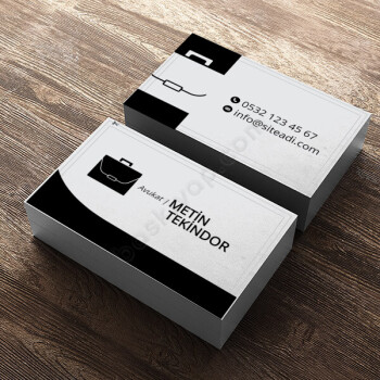 Kişiye Özel Ekonomik Avukat Kartviziti online tasarla