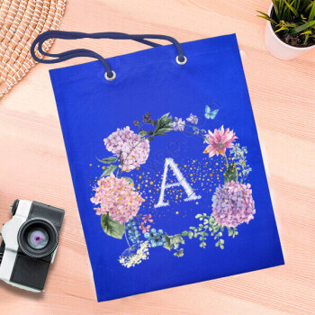 Kişiye Özel Harf Baskılı Bez Çanta online tasarla