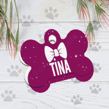 Kişiye Özel İsimli Köpek Künyesi online tasarla