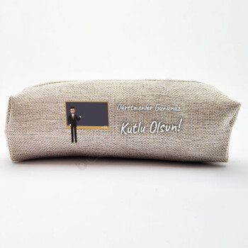 Kişiye Özel Keten Kalemlik Öğretmenler Günü Tasarımlı online tasarla