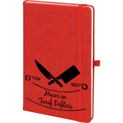 İsme Özel Kırmızı Defter Ajanda online tasarla