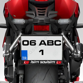 Kişiye Özel Motosiklet Plakalık Kendin Tasarla | 15901 online tasarla